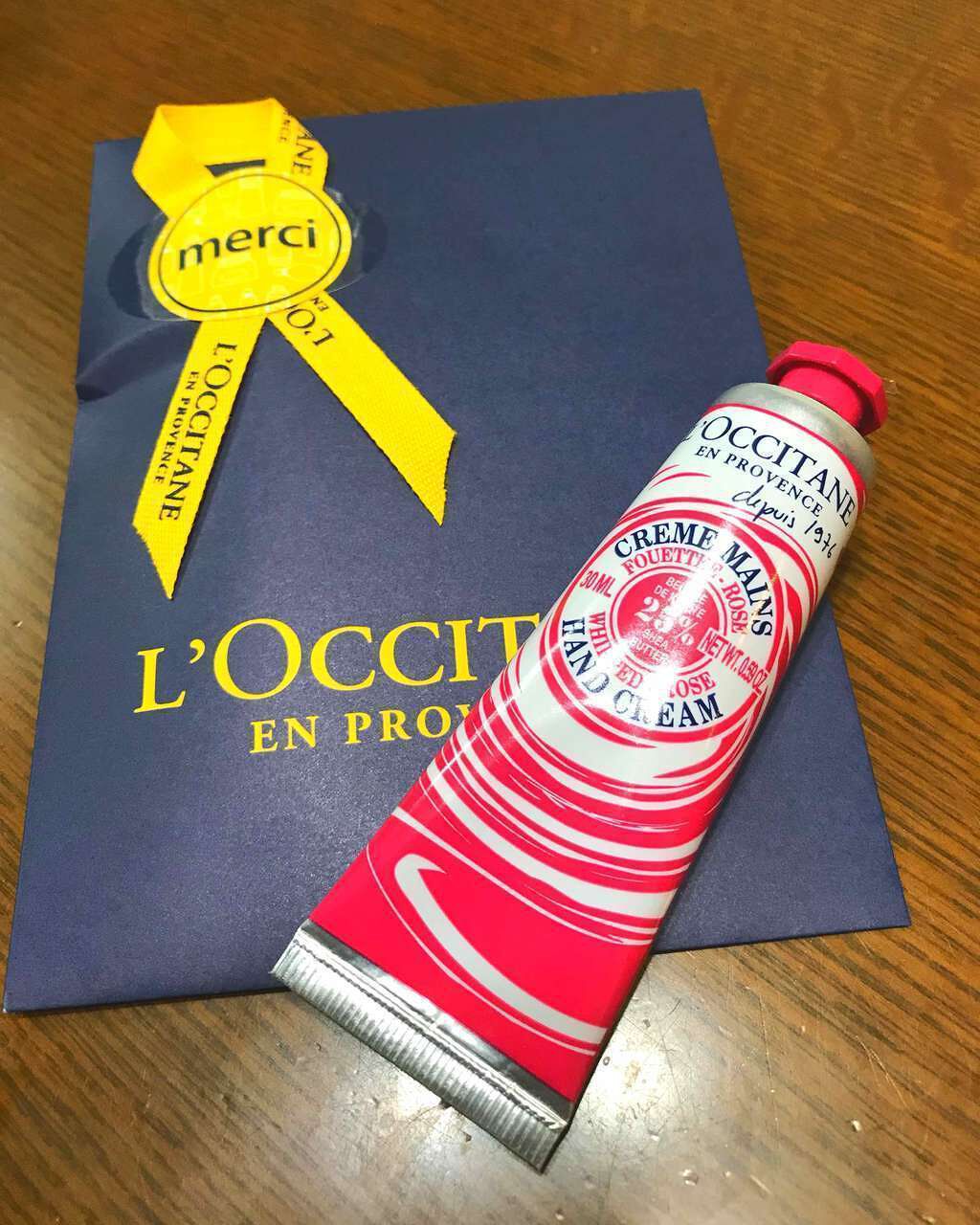 シア ホイップハンドクリーム ローズ/L'OCCITANE/ハンドクリームを使ったクチコミ（1枚目）