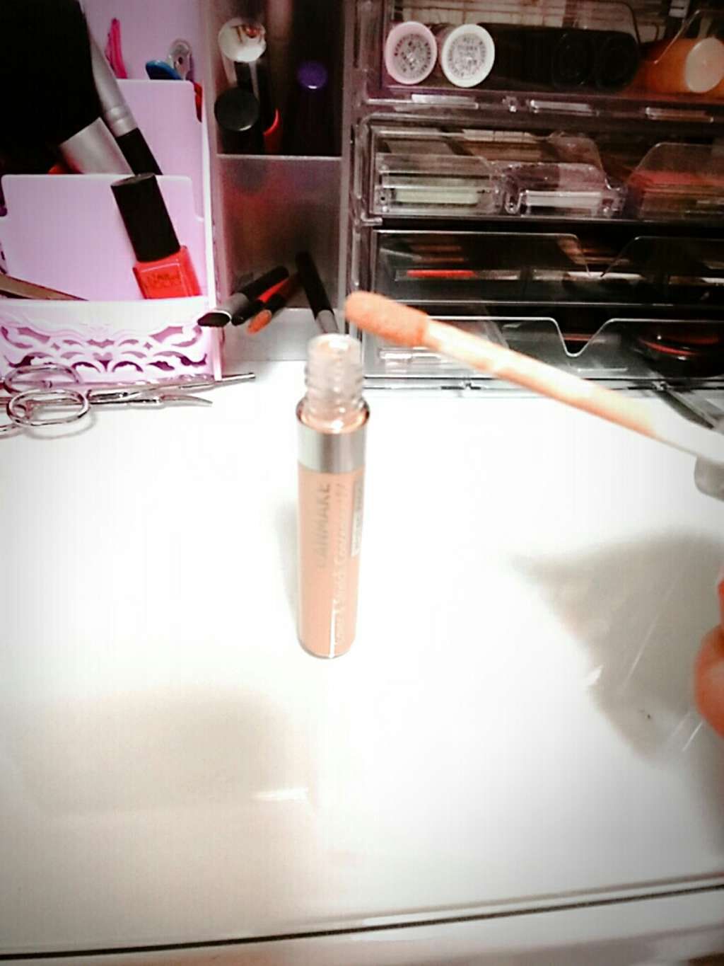 カバー＆ストレッチコンシーラー UV/キャンメイク/リキッドコンシーラーを使ったクチコミ（2枚目）