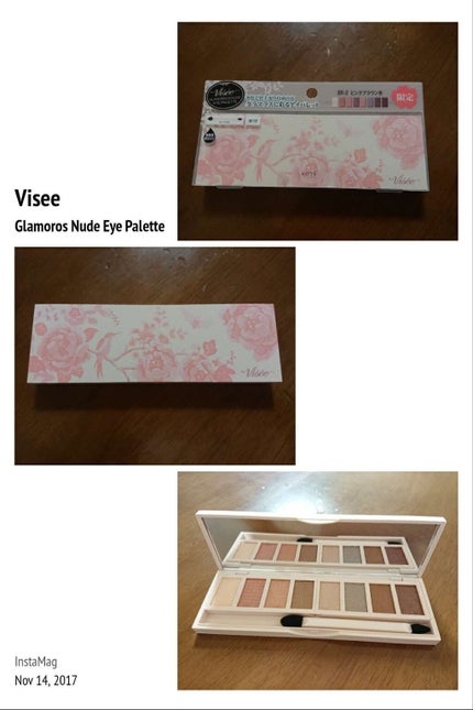 グラマラスヌード アイパレット (クリスマスコフレ 2017)/Visée/メイクアップキットを使ったクチコミ(1枚目)