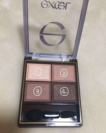 スキニーリッチシャドウ/excel/アイシャドウパレットを使ったクチコミ(2枚目)