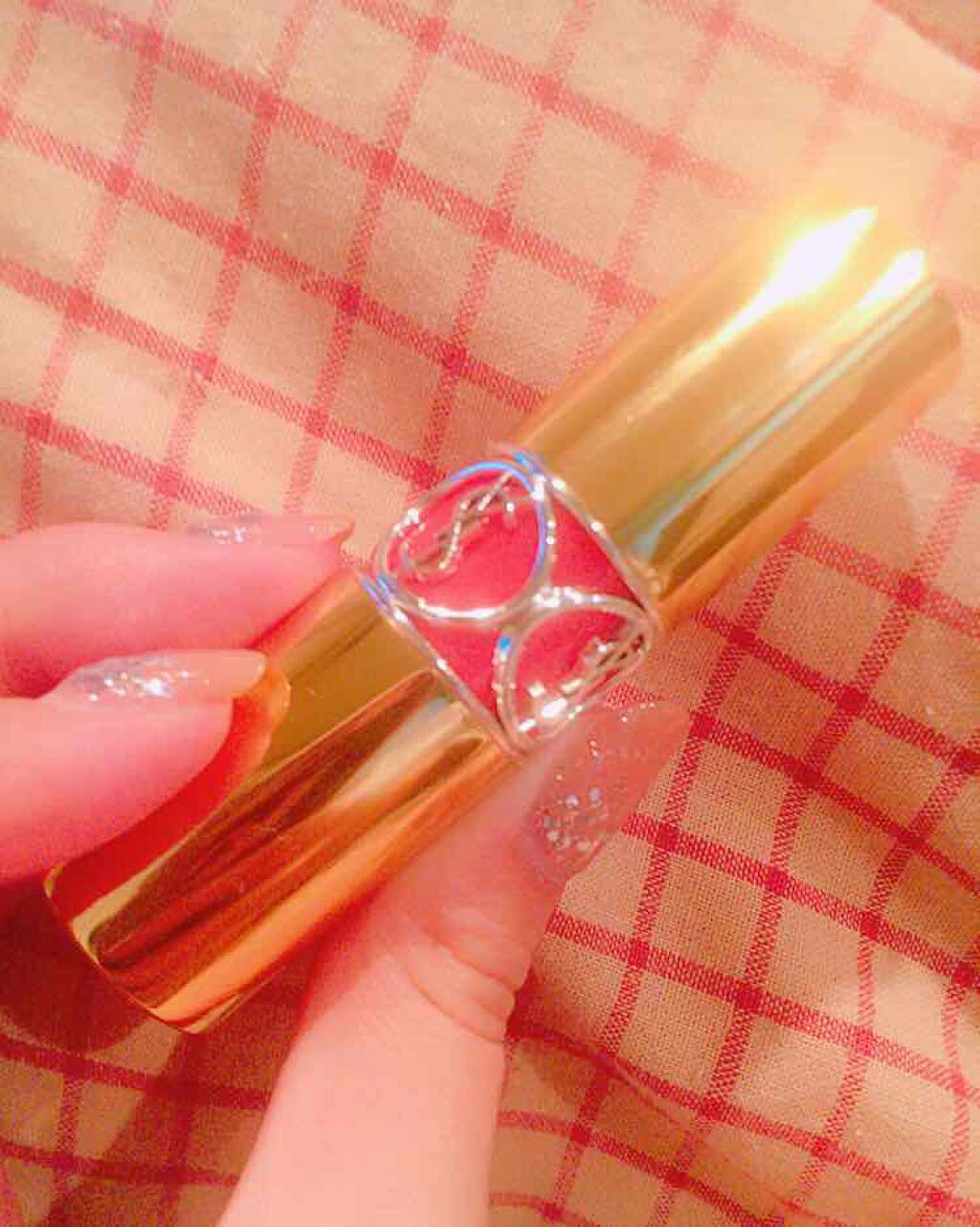 ルージュ ヴォリュプテ シャイン/YVES SAINT LAURENT BEAUTE/口紅を使ったクチコミ（1枚目）