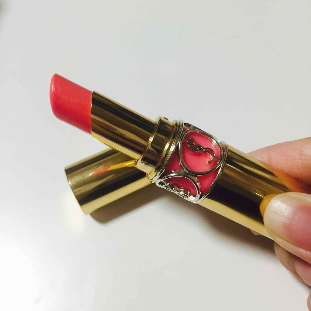 ルージュ ヴォリュプテ シャイン/YVES SAINT LAURENT BEAUTE/口紅を使ったクチコミ(1枚目)