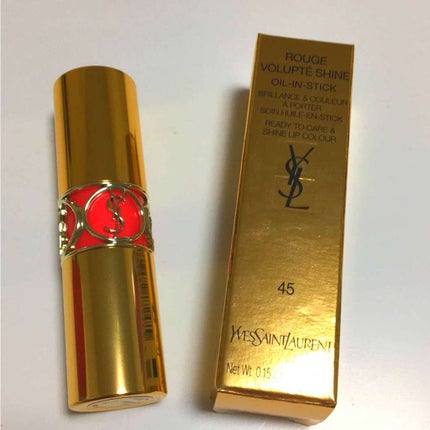 ルージュ ヴォリュプテ シャイン/YVES SAINT LAURENT BEAUTE/口紅を使ったクチコミ(1枚目)