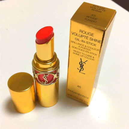 ルージュ ヴォリュプテ シャイン/YVES SAINT LAURENT BEAUTE/口紅を使ったクチコミ(2枚目)