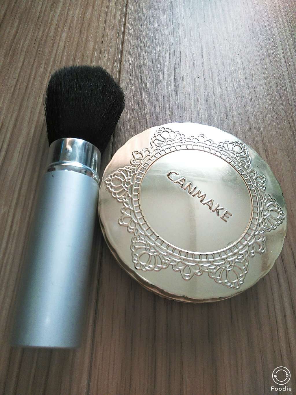 ごくふわっ春姫スライド式携帯メイクブラシ/DAISO/メイクブラシを使ったクチコミ（1枚目）