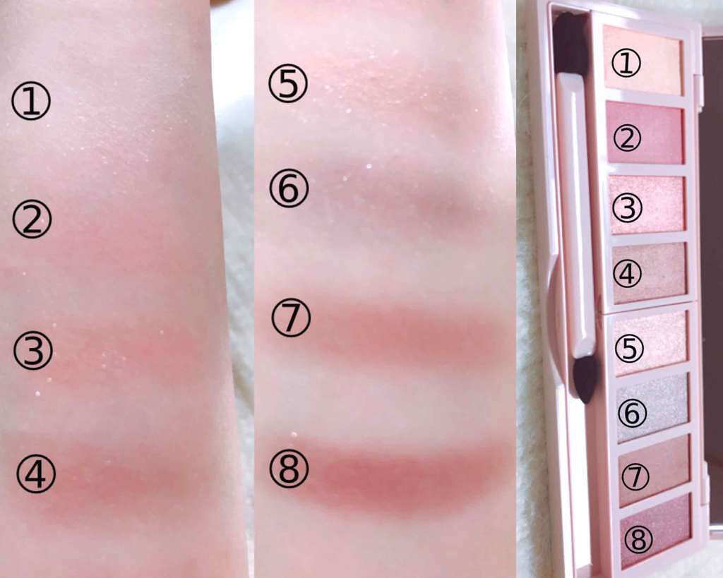 グラマラスヌード アイパレット (クリスマスコフレ 2017)/Visée/メイクアップキットを使ったクチコミ（2枚目）