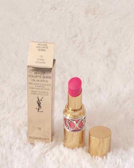 ルージュ ヴォリュプテ シャイン/YVES SAINT LAURENT BEAUTE/口紅を使ったクチコミ(1枚目)