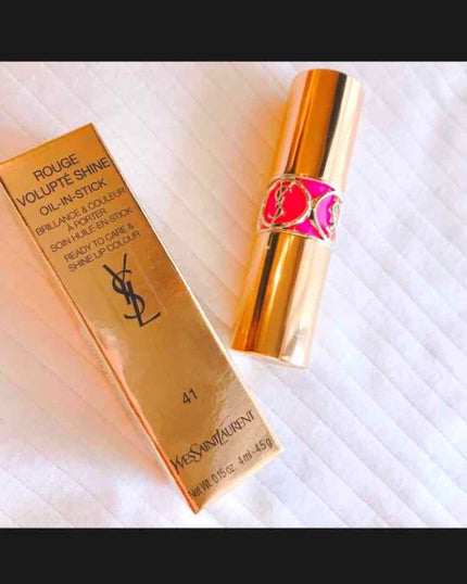 ルージュ ヴォリュプテ シャイン/YVES SAINT LAURENT BEAUTE/口紅を使ったクチコミ(1枚目)