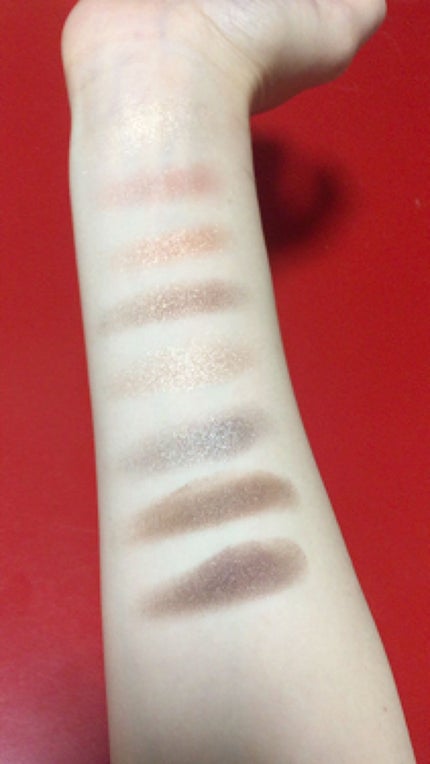 グラマラスヌード アイパレット (クリスマスコフレ 2017)/Visée/メイクアップキットを使ったクチコミ(4枚目)