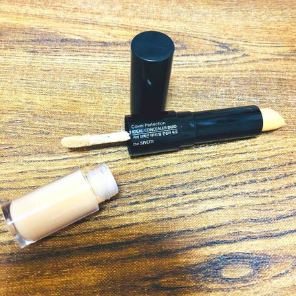 カバーパーフェクション アイディールコンシーラー デュオ/the SAEM/スティックコンシーラーを使ったクチコミ(1枚目)
