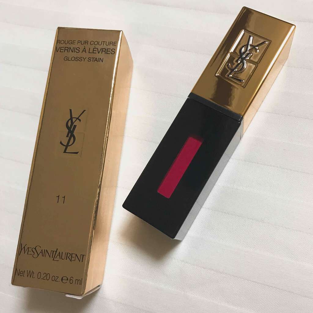 ルージュ ピュールクチュール ヴェルニ/YVES SAINT LAURENT BEAUTE/口紅を使ったクチコミ（1枚目）