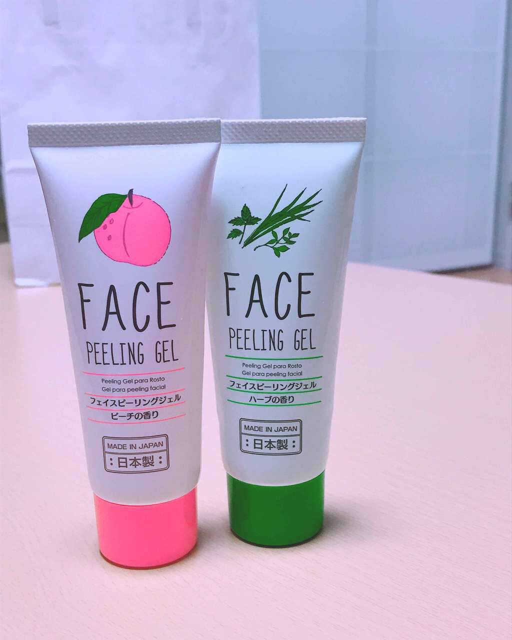 フェイスピーリングジェル ピーチの香り/DAISO/ピーリングを使ったクチコミ(1枚目)