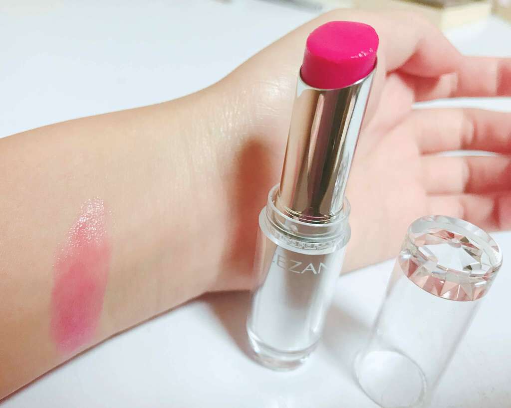 ラスティンググロスリップ/CEZANNE/口紅を使ったクチコミ（2枚目）