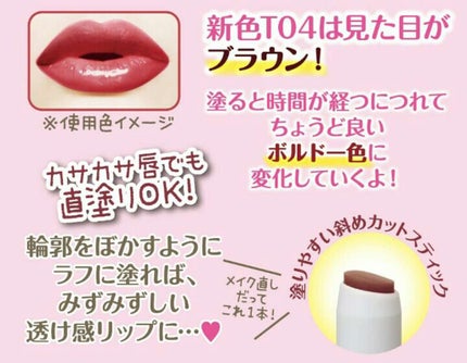 ステイオンバームルージュ/キャンメイク/口紅を使ったクチコミ(2枚目)