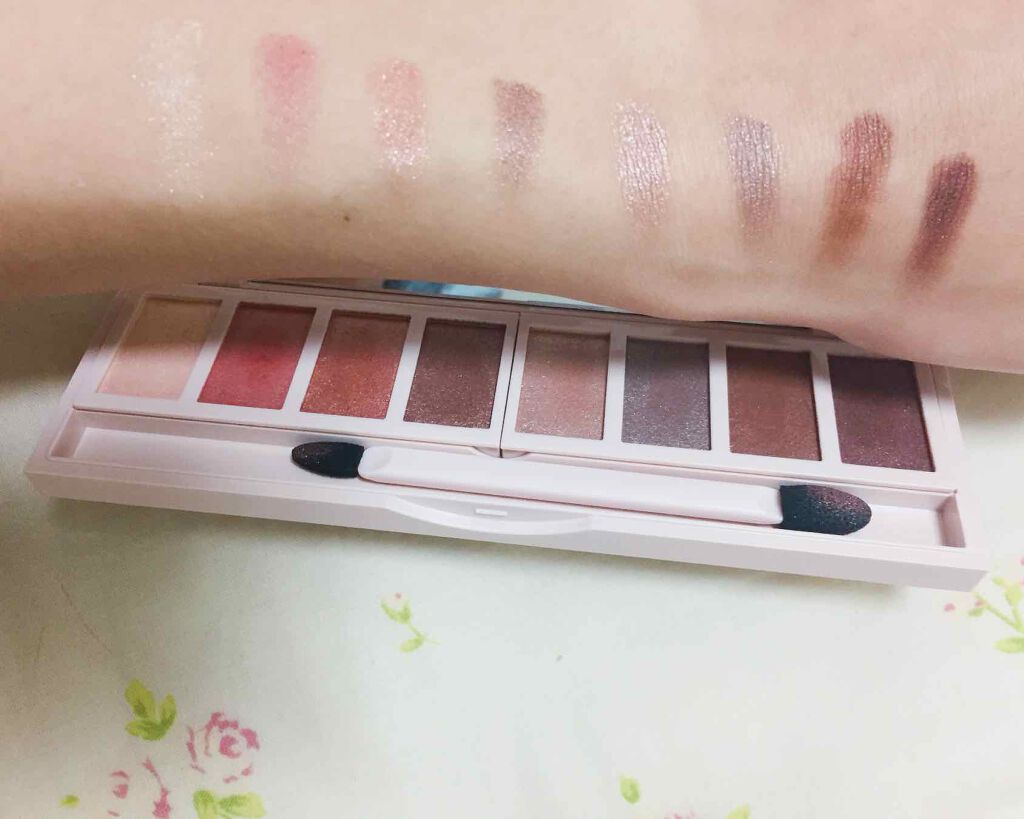 グラマラスヌード アイパレット (クリスマスコフレ 2017)/Visée/メイクアップキットを使ったクチコミ(3枚目)