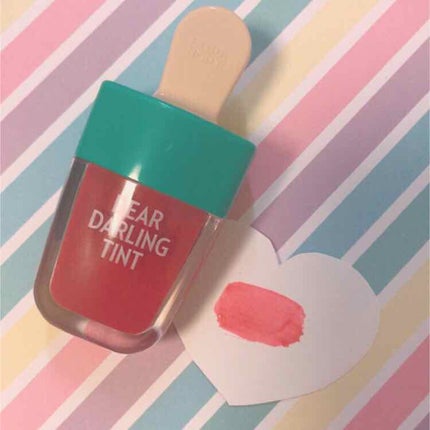 ディアダーリン ウォータージェルティント (アイスティント)/ETUDE/口紅を使ったクチコミ(2枚目)