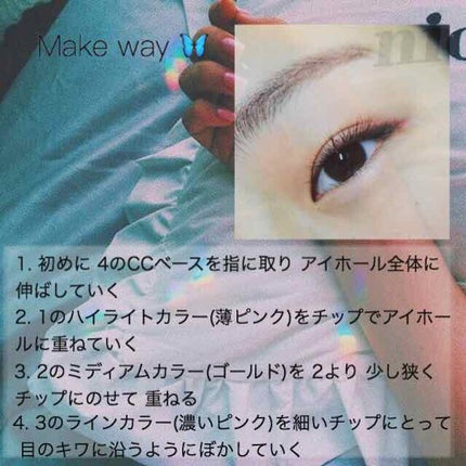 アクセントカラーアイズ CC/インテグレート/アイシャドウパレットを使ったクチコミ(4枚目)