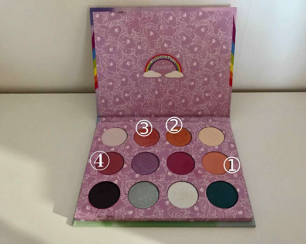 My Little Pony eyeshadow palette/ColourPop/アイシャドウパレットを使ったクチコミ(3枚目)