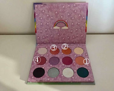 My Little Pony eyeshadow palette/ColourPop/アイシャドウパレットを使ったクチコミ（3枚目）