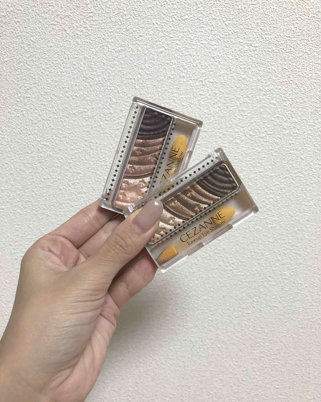トーンアップアイシャドウ/CEZANNE/アイシャドウパレットを使ったクチコミ(1枚目)