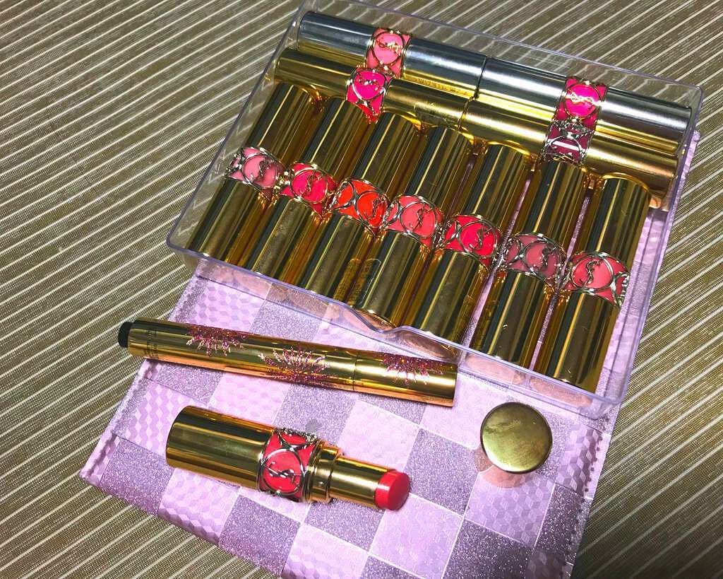 ルージュ ヴォリュプテ シャイン/YVES SAINT LAURENT BEAUTE/口紅を使ったクチコミ(1枚目)