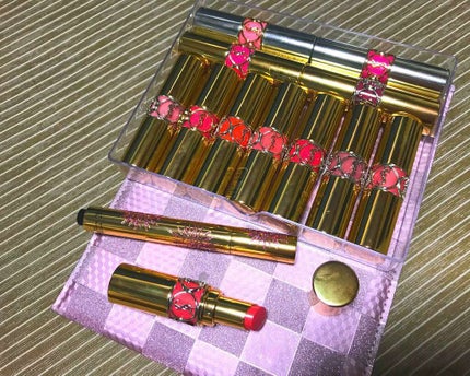 ルージュ ヴォリュプテ シャイン/YVES SAINT LAURENT BEAUTE/口紅を使ったクチコミ(1枚目)