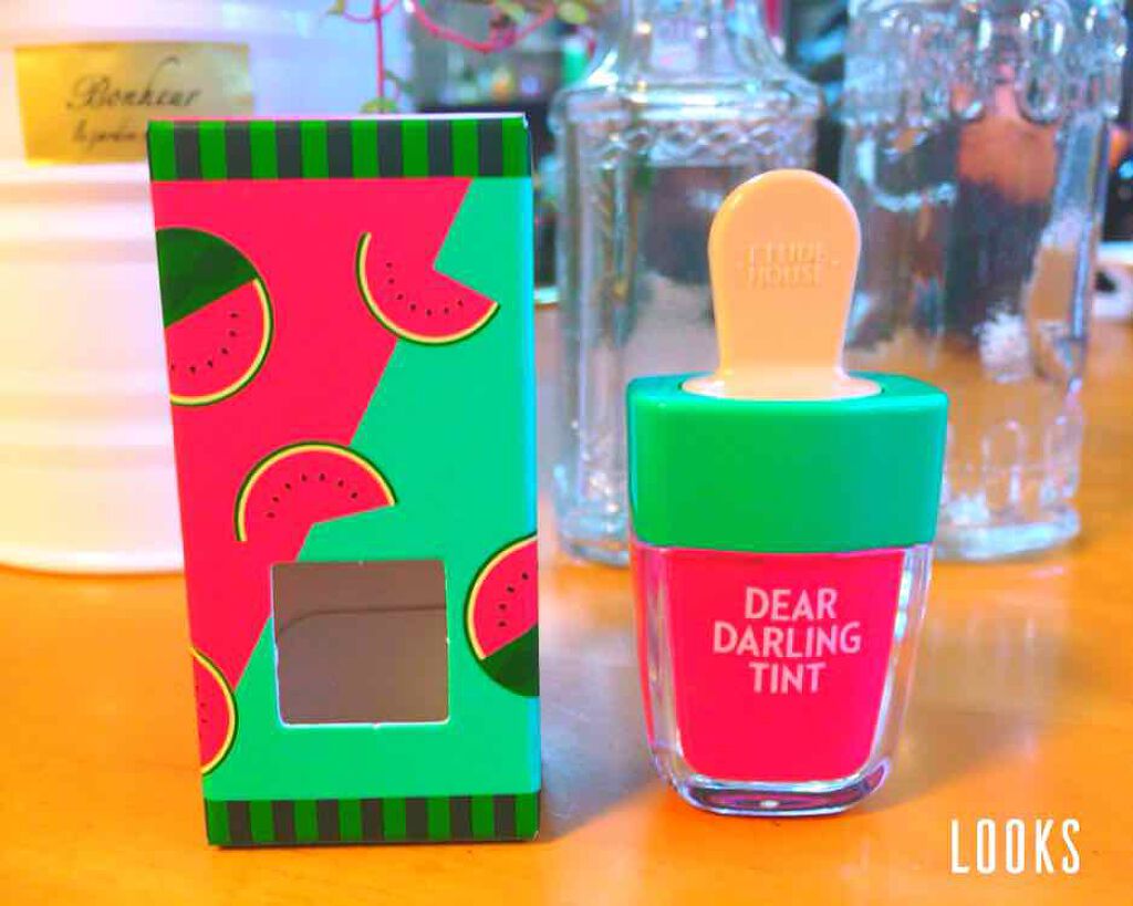 ディアダーリン ウォータージェルティント (アイスティント)/ETUDE/口紅を使ったクチコミ(1枚目)