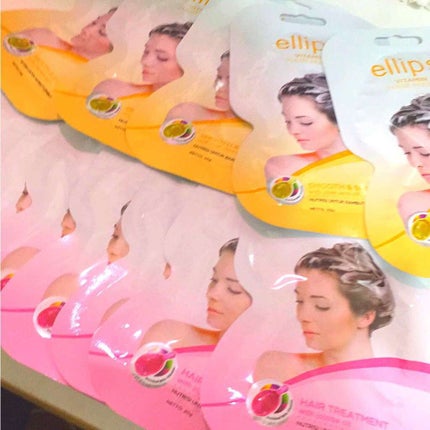 ellips ヘアーオイル【ニュートリカラー】のクチコミ「今日、近所にあるキャンドゥーに行ったらエリプスのヘアマスクがありました‼️
 
種類は、黄色と.....」(1枚目)
