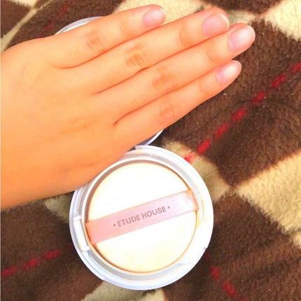 エニークッション オールデイパーフェクト/ETUDE/クッションファンデーションを使ったクチコミ(2枚目)