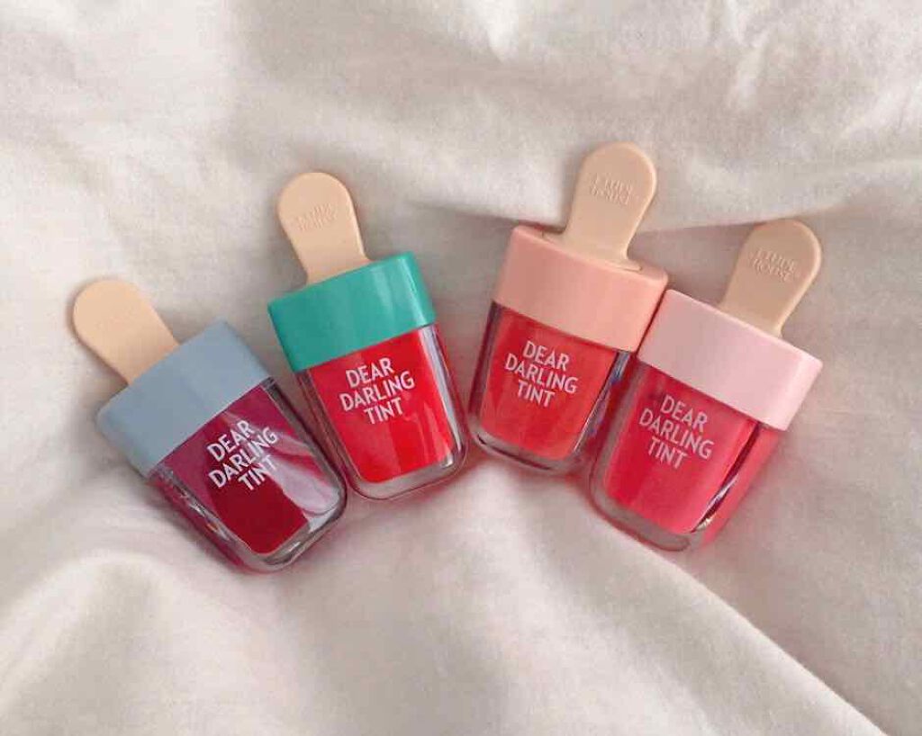 ディアダーリン ウォータージェルティント (アイスティント)/ETUDE/口紅を使ったクチコミ(1枚目)