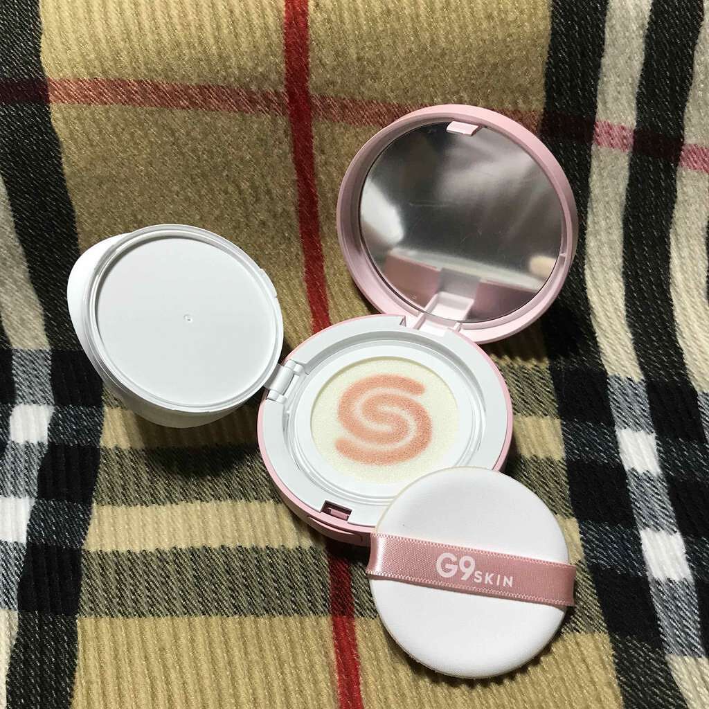 WHITE CREAMY CUSHION(ウユファンデ)/G9SKIN/化粧下地を使ったクチコミ(2枚目)