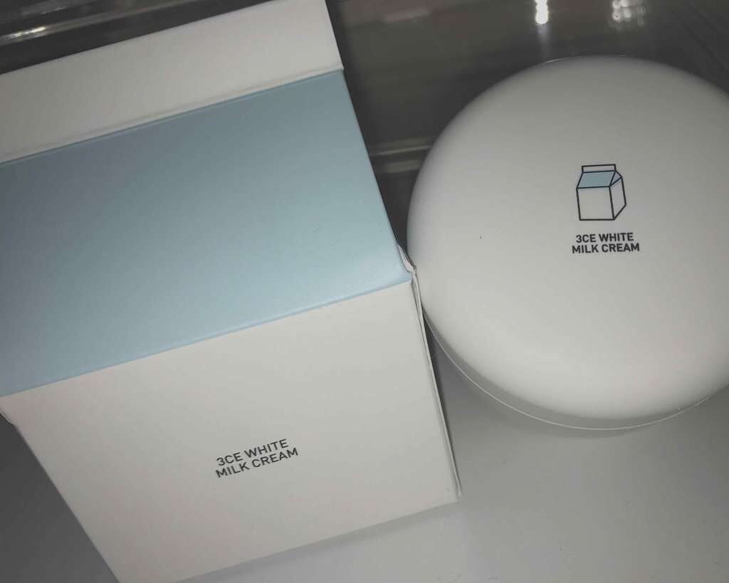 WHITE MILK CREAM/3CE/フェイスクリームを使ったクチコミ(1枚目)