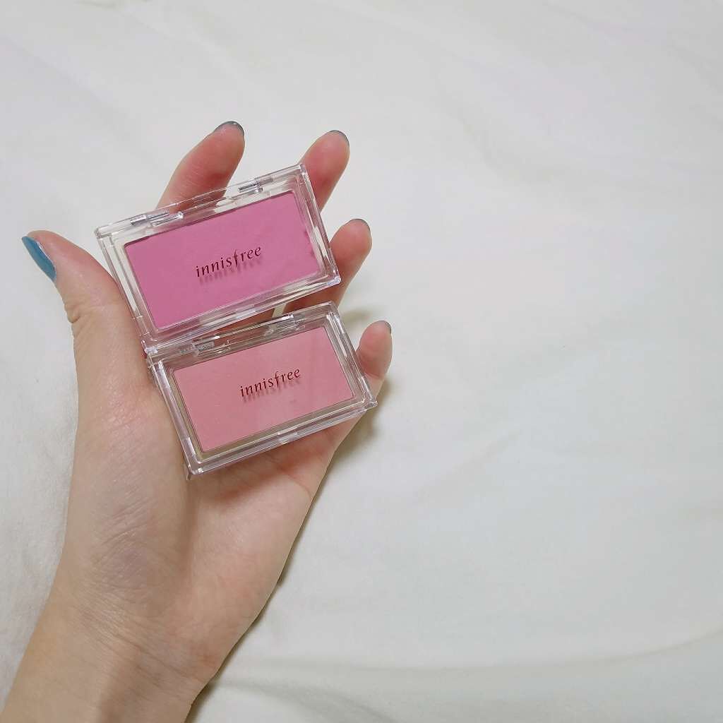 みなしゃん、 on LIPS 「innisfreeのチークです!少しラメが入ってるけどつけたと..」(2枚目)