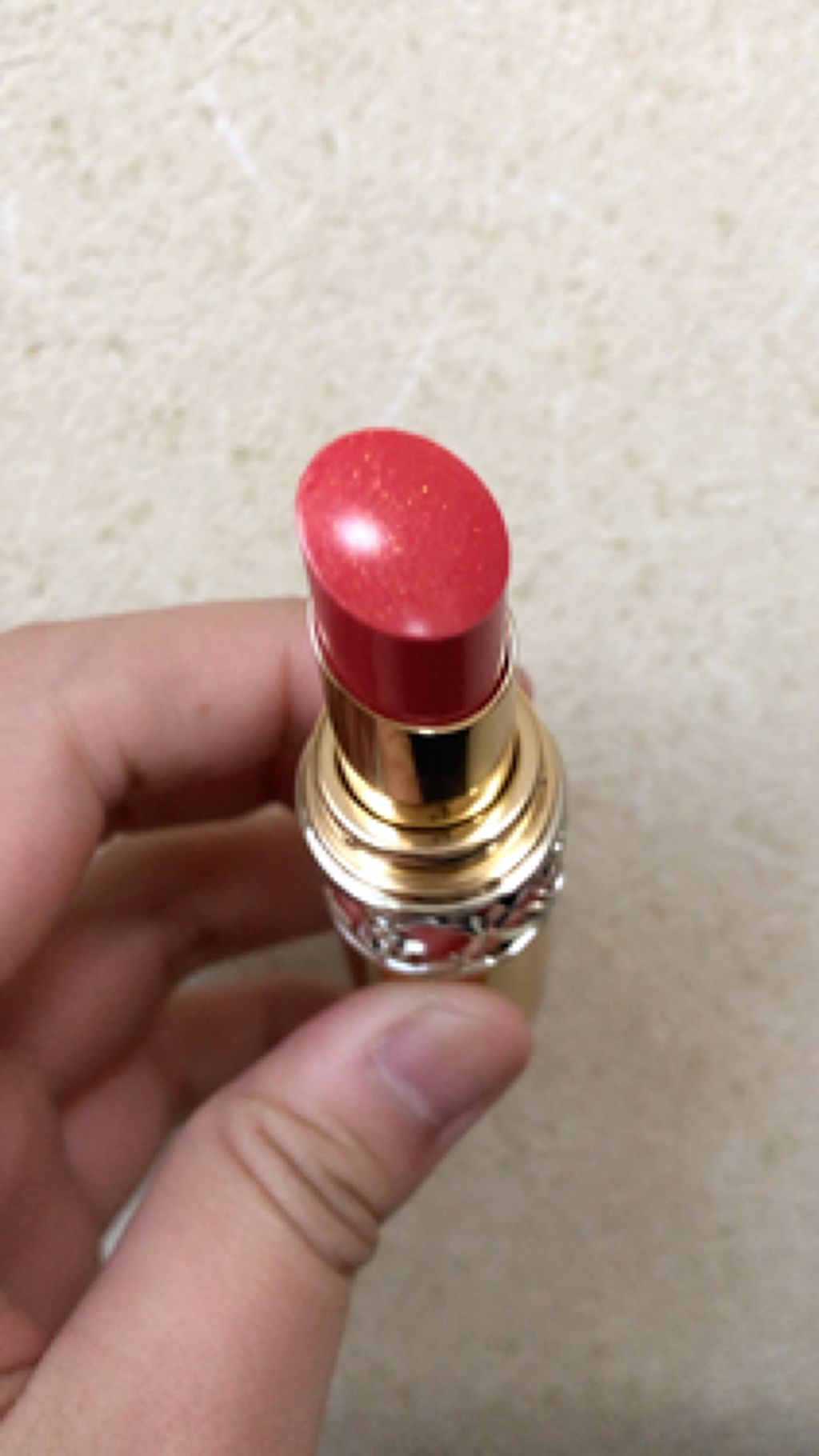 ルージュ ヴォリュプテ シャイン/YVES SAINT LAURENT BEAUTE/口紅を使ったクチコミ（2枚目）