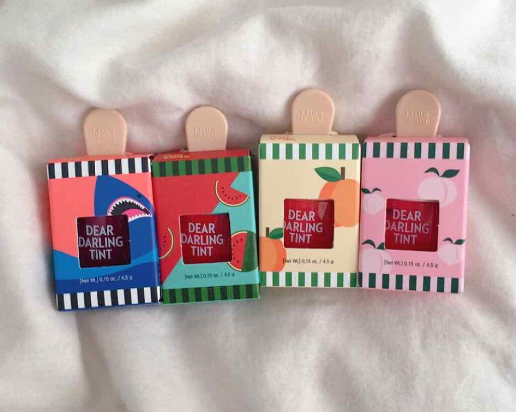 ディアダーリン ウォータージェルティント (アイスティント)/ETUDE/口紅を使ったクチコミ(2枚目)