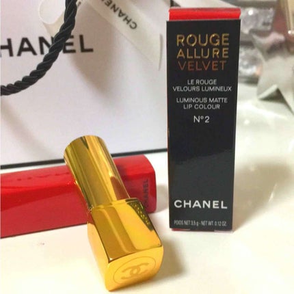 ルージュ アリュール ヴェルヴェット/CHANEL/口紅を使ったクチコミ(3枚目)