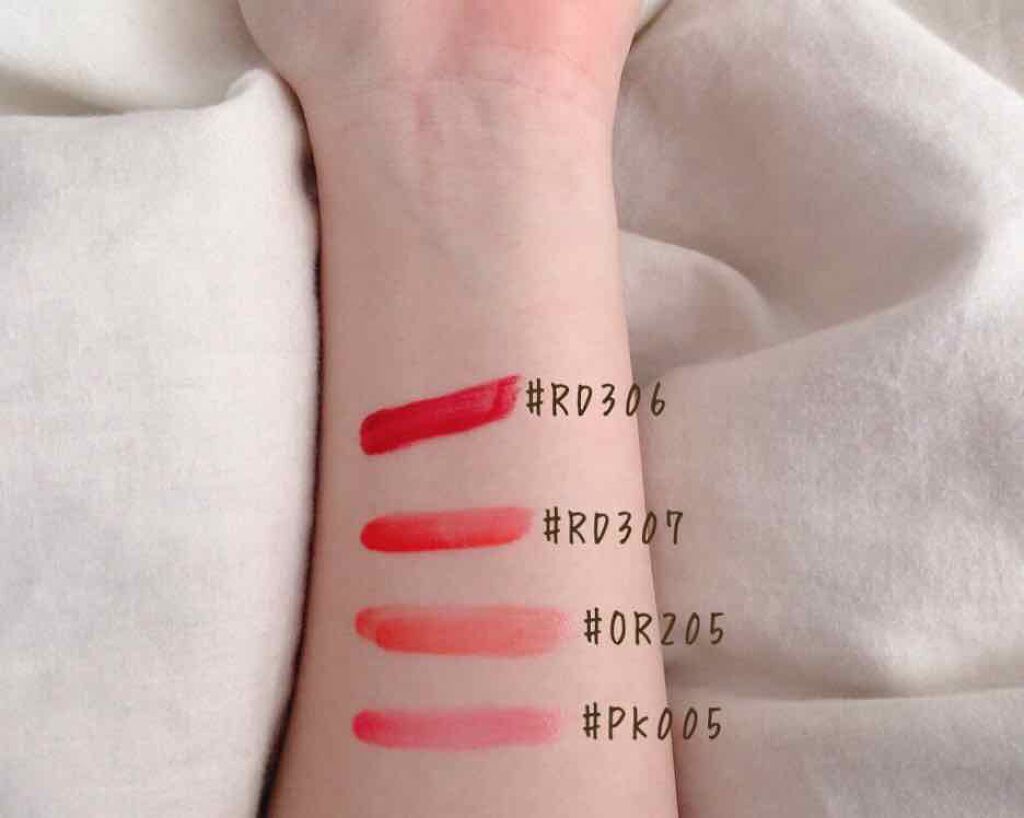 ディアダーリン ウォータージェルティント (アイスティント)/ETUDE/口紅を使ったクチコミ(3枚目)