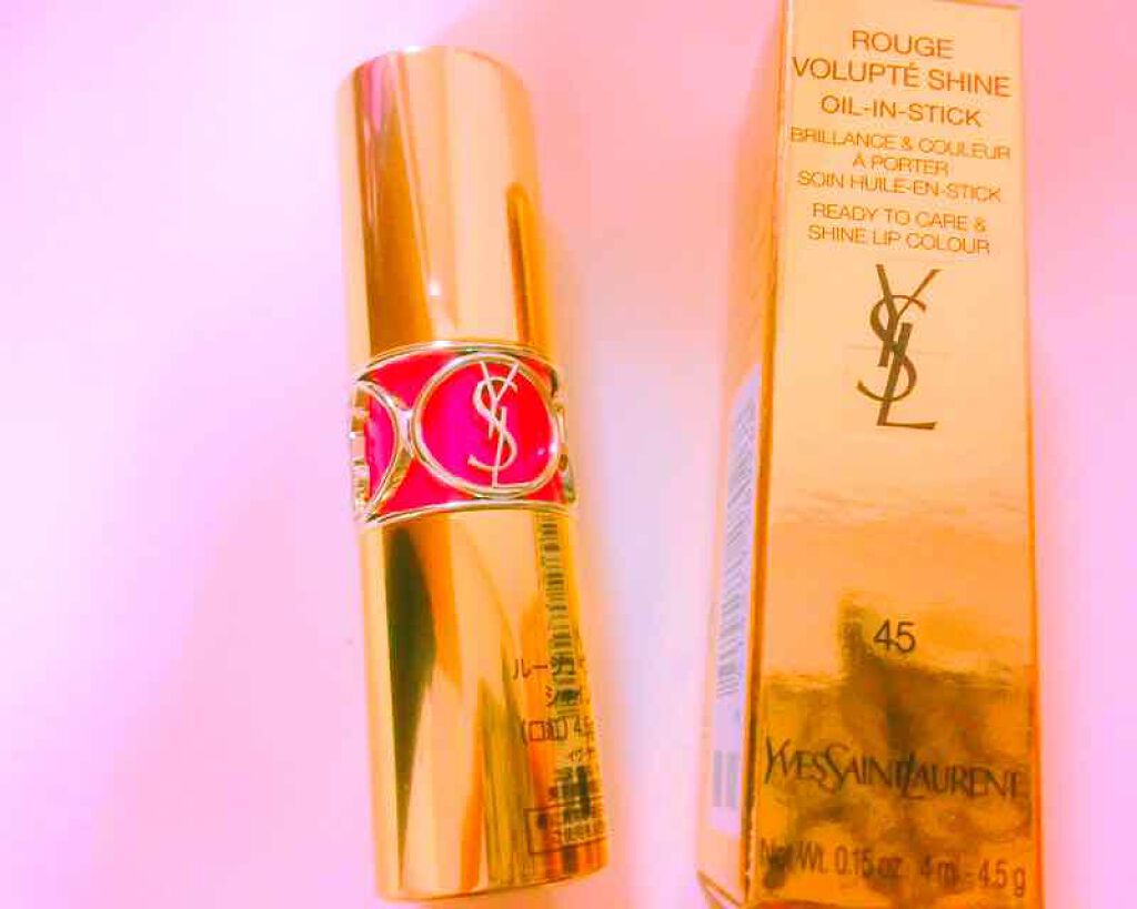 ルージュ ヴォリュプテ シャイン/YVES SAINT LAURENT BEAUTE/口紅を使ったクチコミ(1枚目)