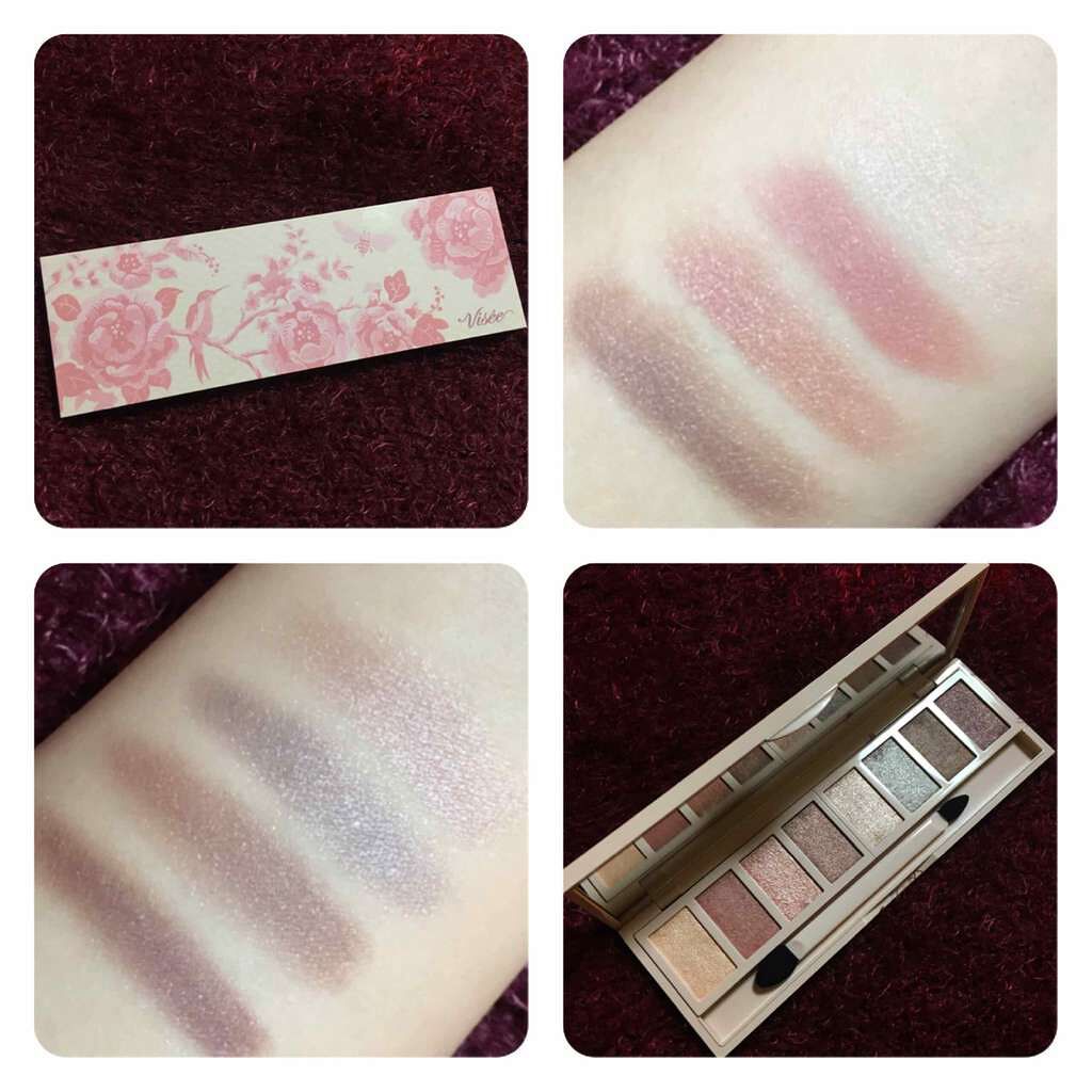 グラマラスヌード アイパレット (クリスマスコフレ 2017)/Visée/メイクアップキットを使ったクチコミ(2枚目)