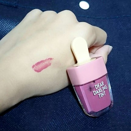 ディアダーリン ウォータージェルティント (アイスティント)/ETUDE/口紅を使ったクチコミ(3枚目)