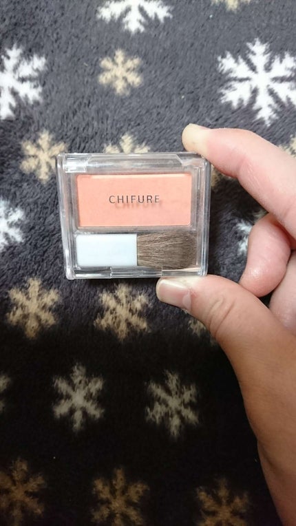 チーク カラー(ブラシ付)/ちふれ/パウダーチークを使ったクチコミ(1枚目)