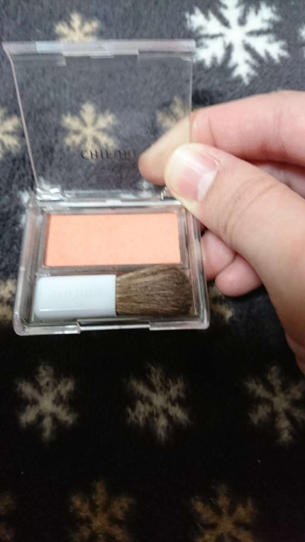 チーク カラー(ブラシ付)/ちふれ/パウダーチークを使ったクチコミ(2枚目)