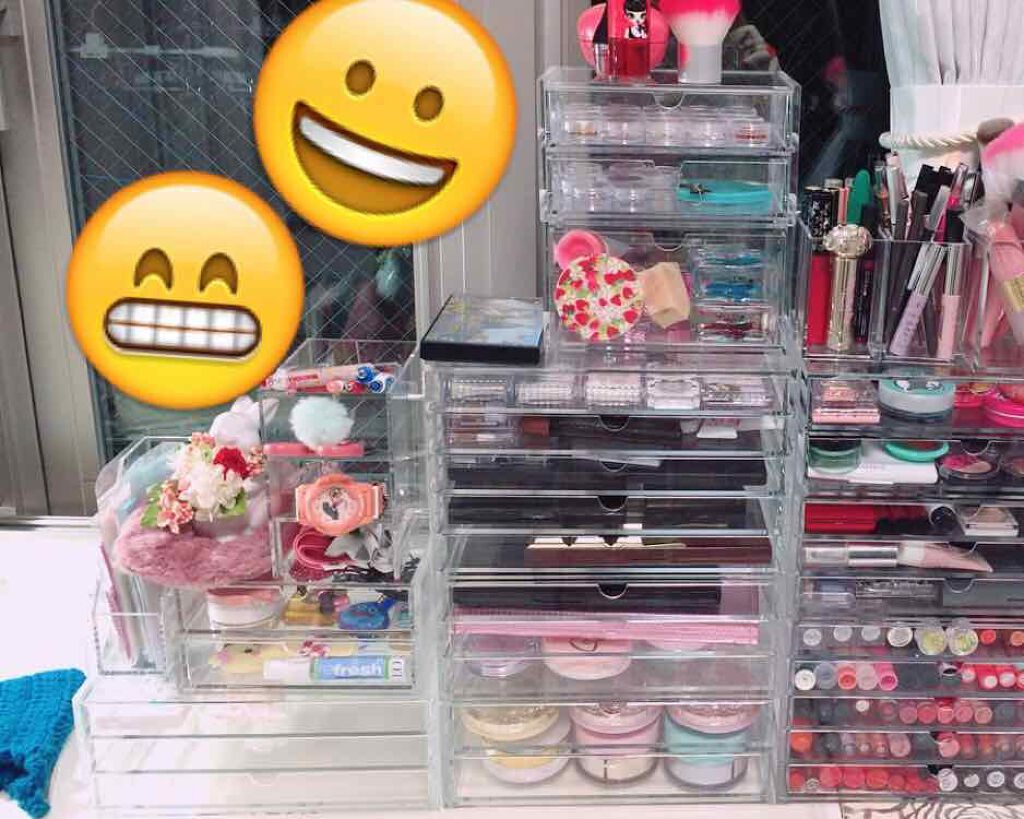 重なるアクリルケース・横型5段/無印良品/その他化粧小物を使ったクチコミ(3枚目)