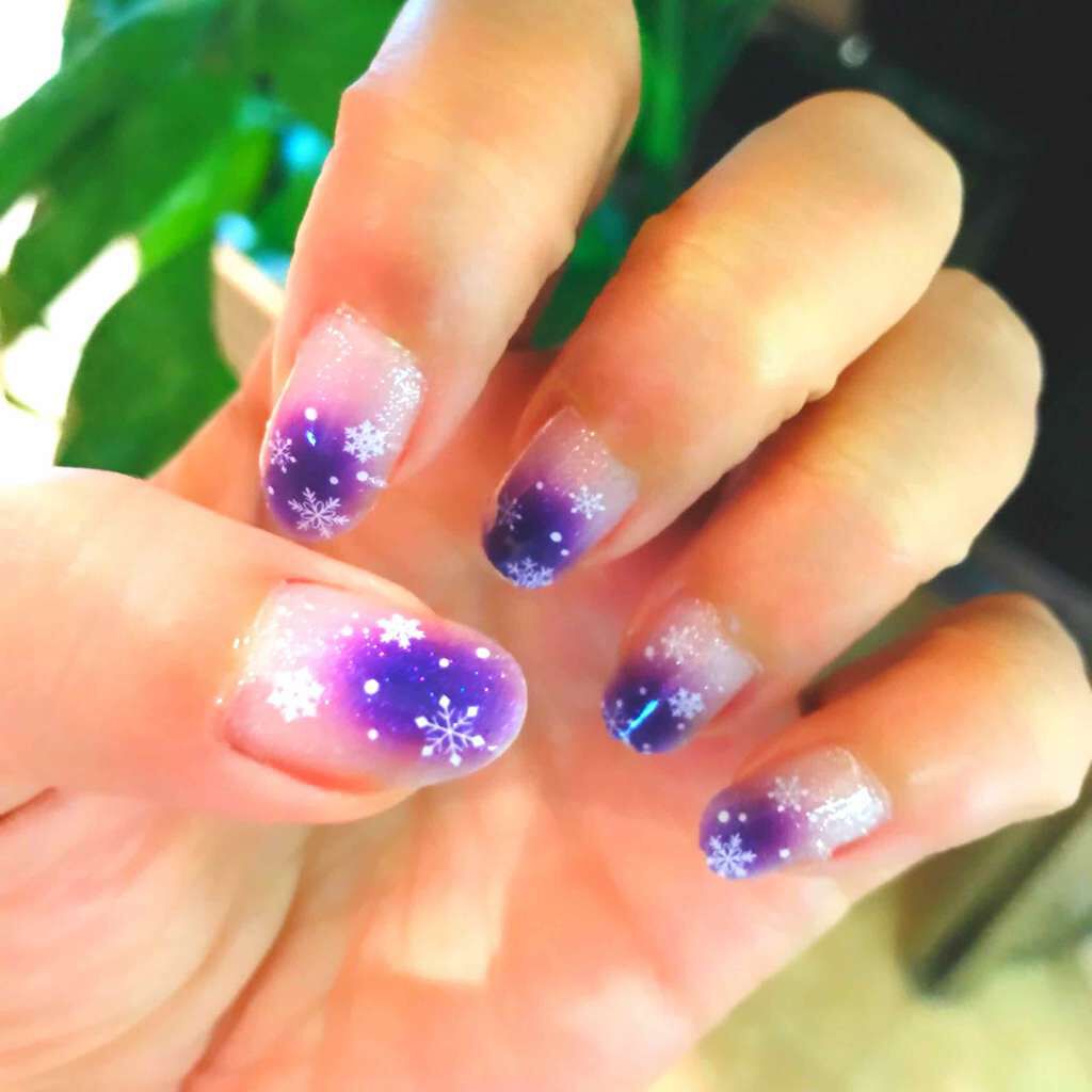 スノーネイルシール/DAISO/ネイルシールを使ったクチコミ（1枚目）