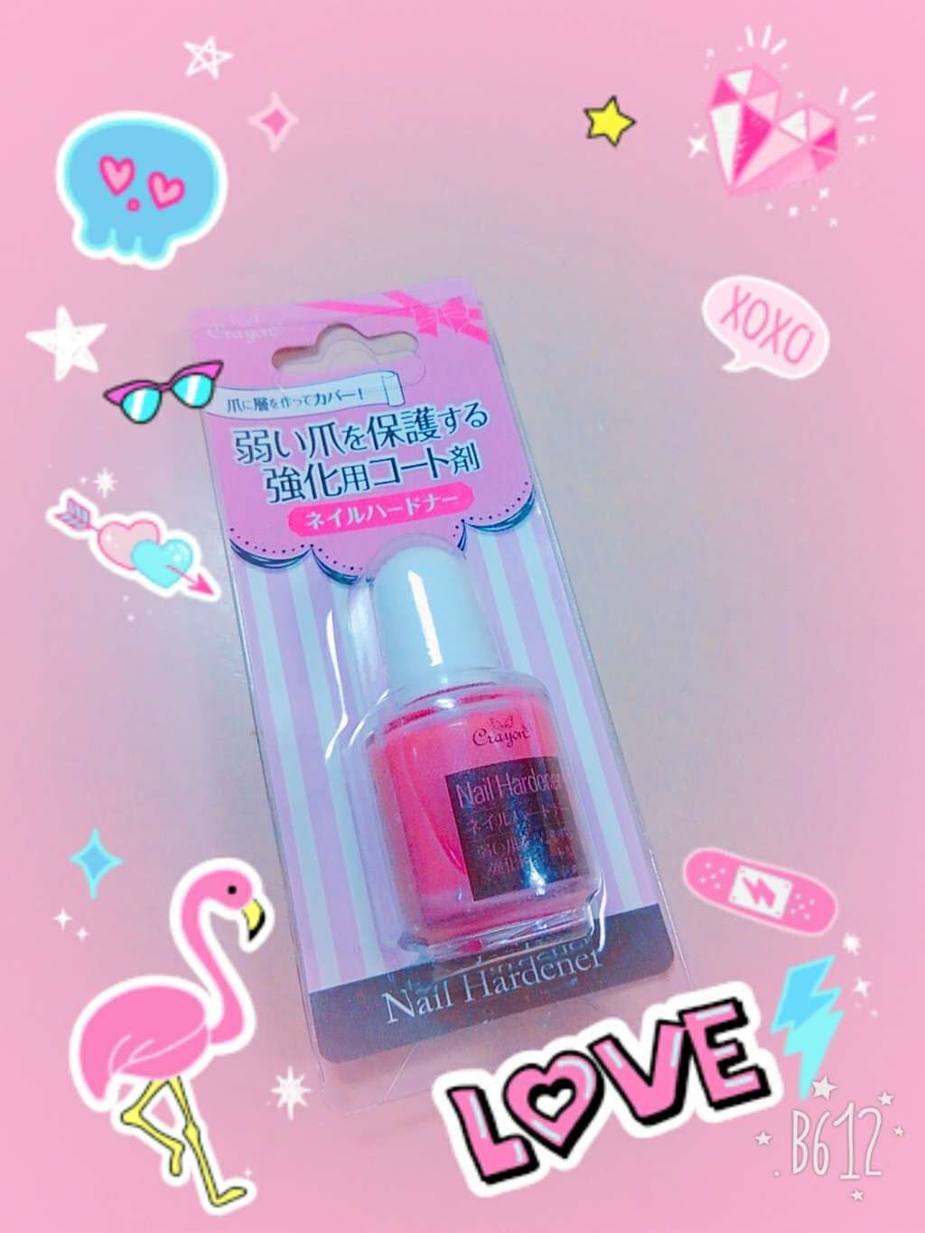 クレヨン ネイルハードナー/セリア/ネイルトップコートを使ったクチコミ(1枚目)