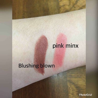 e.l.f. Cosmetics e.l.f モイスチャライジング リップスティックのクチコミ「e.l.f.   
ベルベットマットリップスティック  blushing brown
アルガン.....」（3枚目）