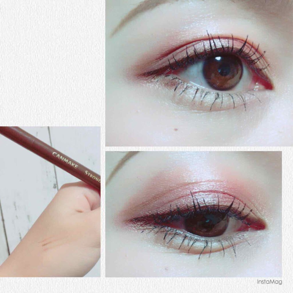 ストロングアイズライナー/キャンメイク/リキッドアイライナーを使ったクチコミ(1枚目)