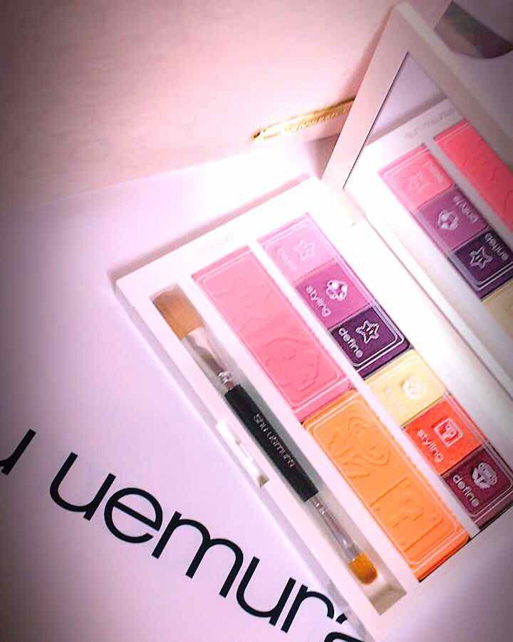 ピーチ'S アイ & チーク パレット/shu uemura/メイクアップキットを使ったクチコミ(2枚目)