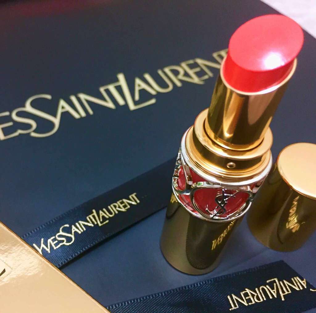 ルージュ ヴォリュプテ シャイン/YVES SAINT LAURENT BEAUTE/口紅を使ったクチコミ(1枚目)