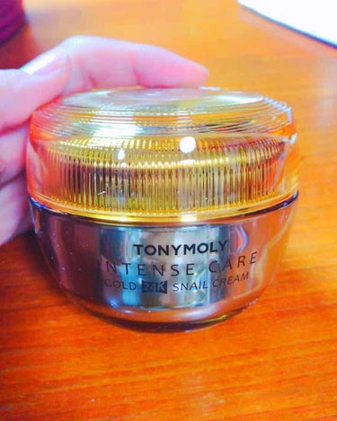 TONYMOLY インテンスケア ゴールド 24k スネール クリームのクチコミ「TONYMONY インテンスケアゴールド24Kスネイルクリーム
韓国のネットで購入しました。
.....」（1枚目）